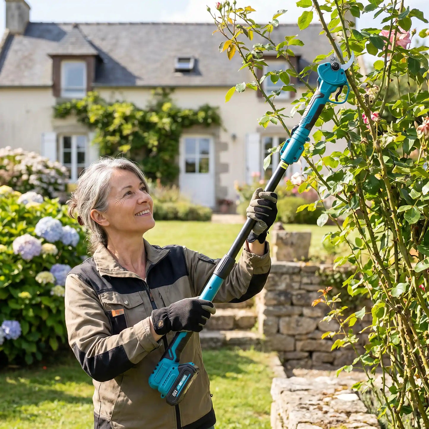 coupe branche electrique utilise par femme