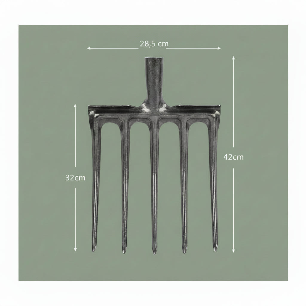 fourche beche 5 dents mesure