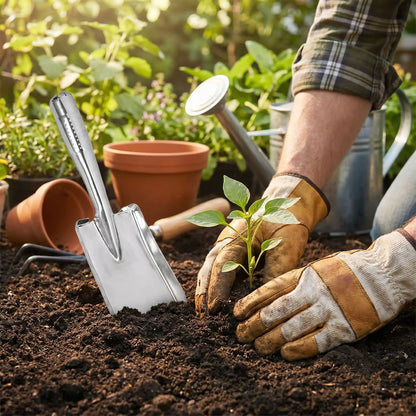 pelles jardinage plante terre