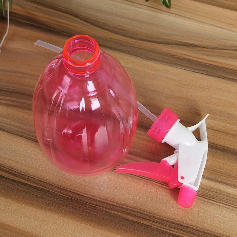 pulverisateur jardin rose depose sur table devisser