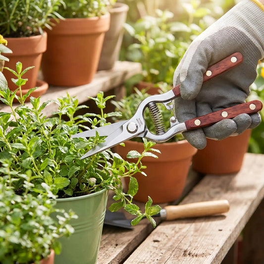 sécateur coupant fines herbes