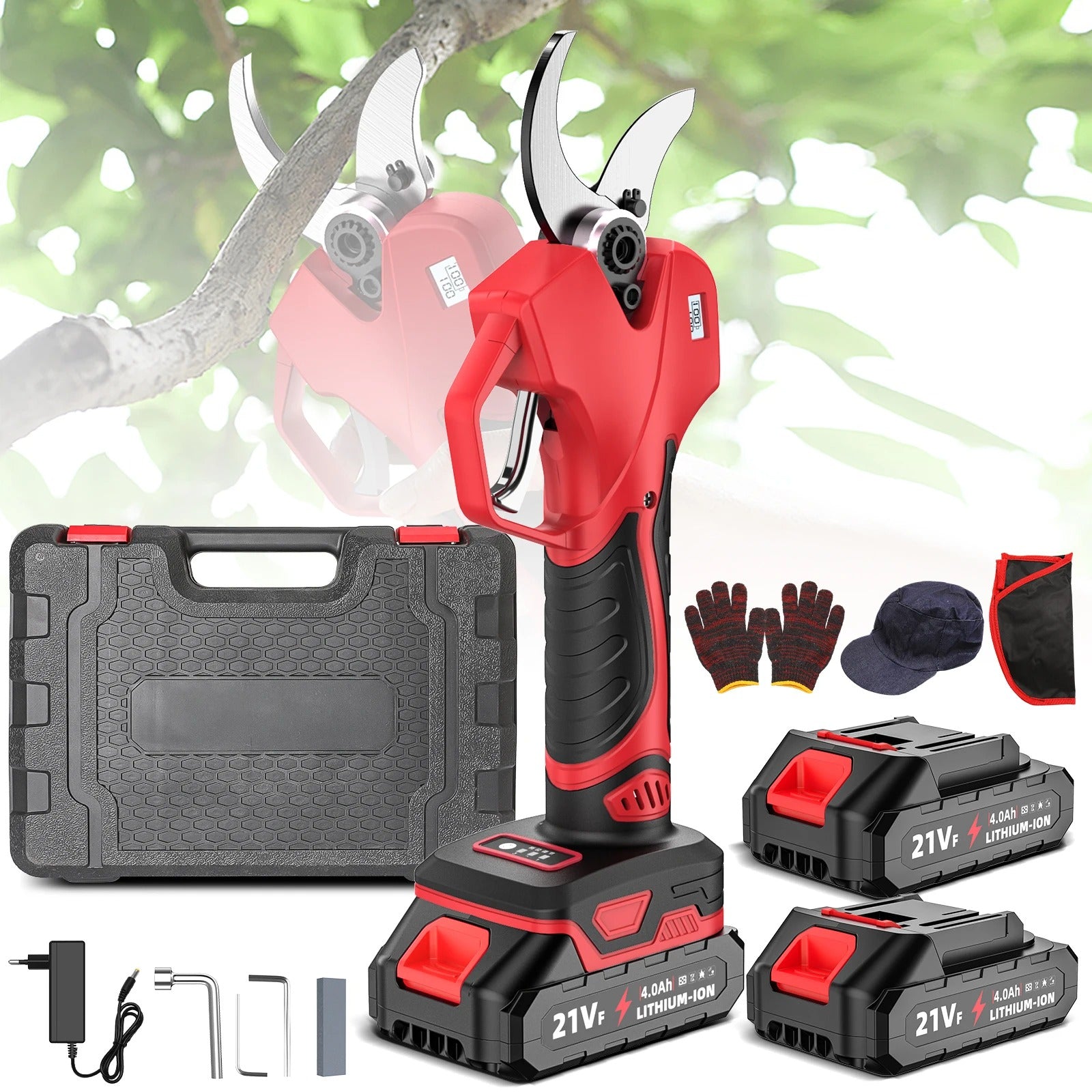secateur electrique avec accessoire
