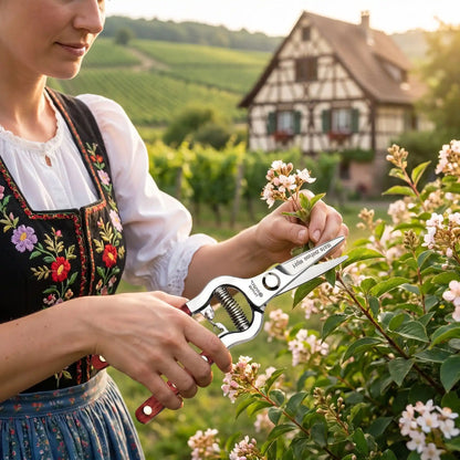 sécateur utilise par femme