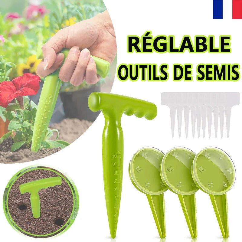 semoir manuel plantoir marqueurs