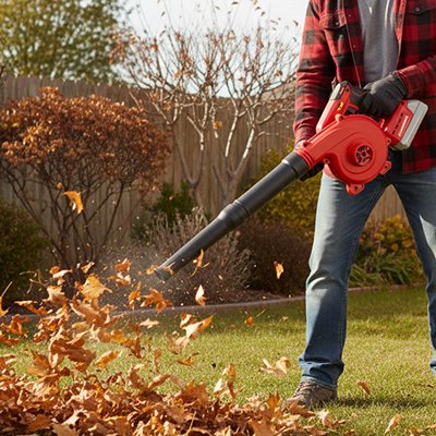 Souffleur de feuilles utilisé pour les feuilles